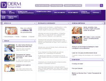 Tablet Screenshot of derm.com.br